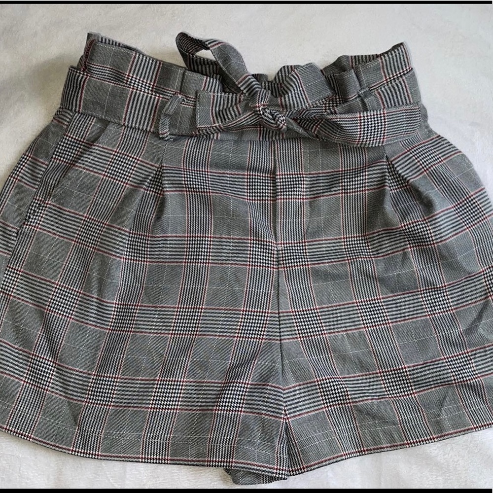 Fancy grid high waisted